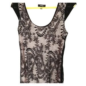 Women’s Black lace dress.